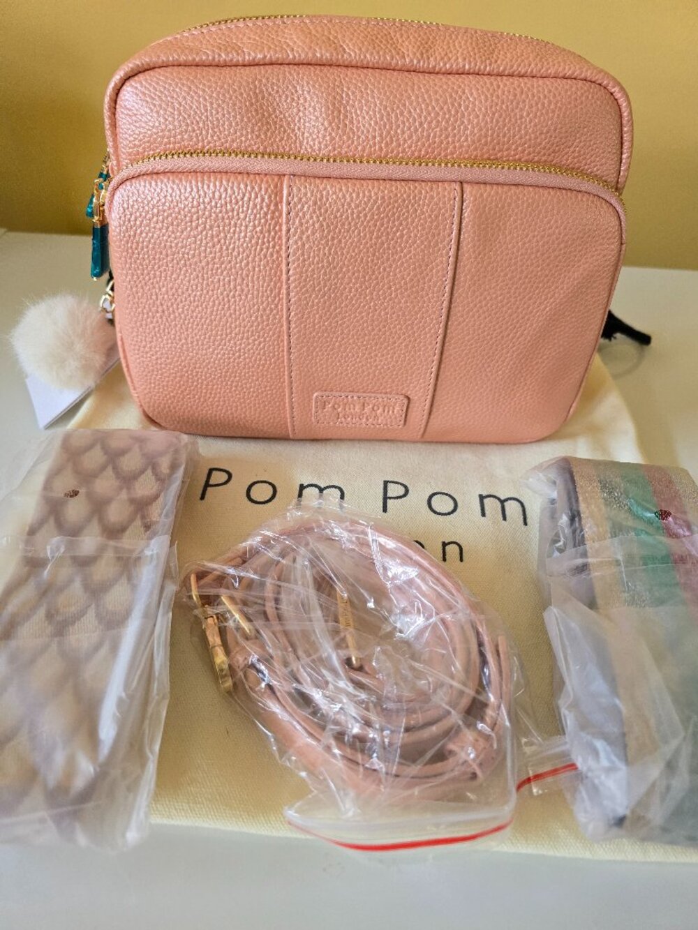 Pom Pom London - Original Plus Leather Crossbody